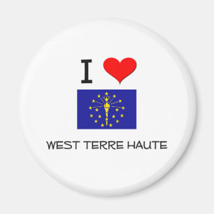 I Liebe WESTterre haute Indiana Magnet