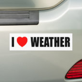 I Liebe-Wetter Autoaufkleber (On Car)