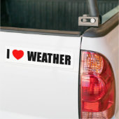 I Liebe-Wetter Autoaufkleber (On Truck)