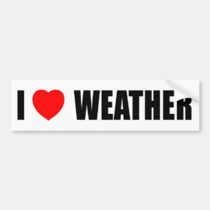 I Liebe-Wetter Autoaufkleber