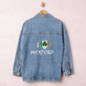 I Liebe Wexford Ireland Eire Flag Kleeblatt II Jeansjacke (Hangar)