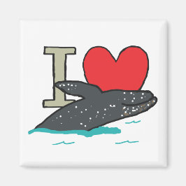 I Liebe Whales Magnet
