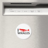 I Liebe Whales Magnet (In Situ (Geschirrspüler))