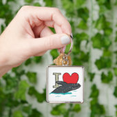 I Liebe Whales Schlüsselanhänger (Hand)