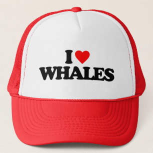 I LIEBE WHALES TRUCKERKAPPE