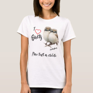 I Liebe Whimsical Mockingbird Babys T-Shirt