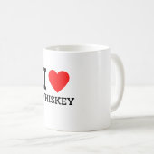 I Liebe Whiskey Kaffeetasse (VorderseiteRechts)