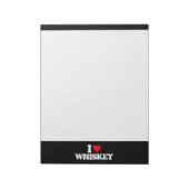 I LIEBE WHISKEY NOTIZBLOCK (Rotiert)