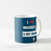 I Liebe Whiskey und My Dalmatiner Mama Vater Firem Kaffeetasse (VorderseiteRechts)