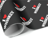 I LIEBE-WHISKY GESCHENKPAPIER (Rolleneckpunkt)