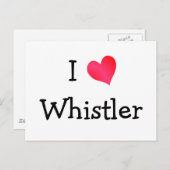I Liebe Whistler Postkarte (Vorne/Hinten)