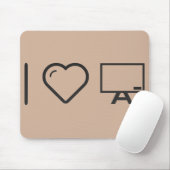 I Liebe Whiteboards Mousepad (Mit Mouse)