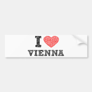 I Liebe Wien Autoaufkleber