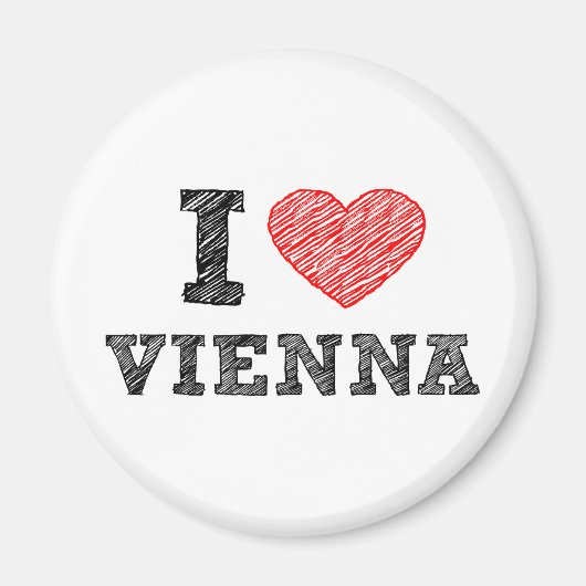 I Liebe Wien Magnet (Vorne)
