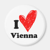 I Liebe Wien Magnet (Vorne)