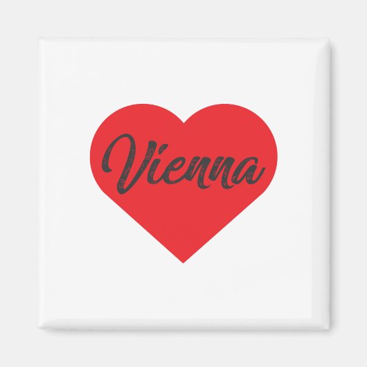 I Liebe Wien - Österreich Magnet (Vorne)