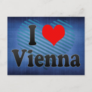 I Liebe Wien, Österreich Postkarte