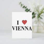 I Liebe Wien Postkarte (Stehend Vorderseite)