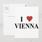 I Liebe Wien Postkarte (Vorne/Hinten)