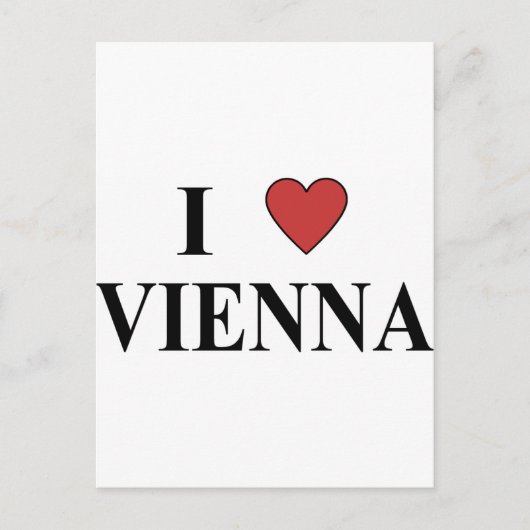 I Liebe Wien Postkarte (Vorderseite)