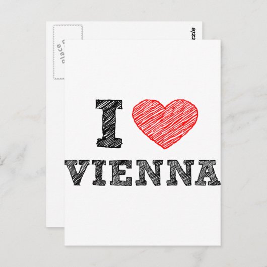 I Liebe Wien Postkarte (Vorne/Hinten)