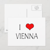 I Liebe Wien Postkarte (Vorne/Hinten)
