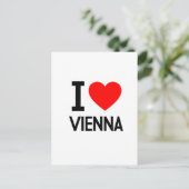 I Liebe Wien Postkarte (Stehend Vorderseite)