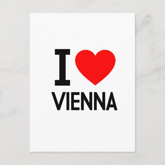 I Liebe Wien Postkarte (Vorderseite)