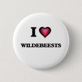 I Liebe Wildebeests Button (Vorderseite)