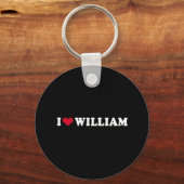 I LIEBE WILLIAM SCHLÜSSELANHÄNGER (Vorderseite)
