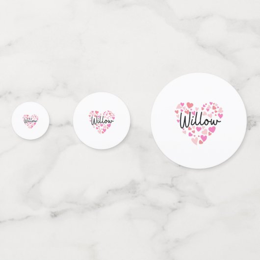 I Liebe Willow Konfetti (Rückseiten)