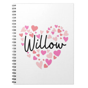 I Liebe Willow Notizblock