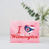 I Liebe Wilmington, Ohio Postkarte (Stehend Vorderseite)