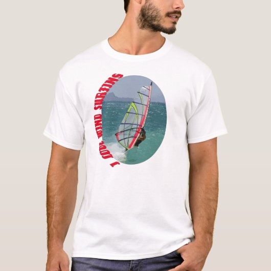 I Liebe-Wind-Surfen T-Shirt (Vorderseite)