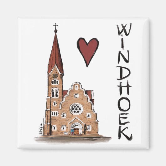 I Liebe Windhoek Magnet (Vorne)