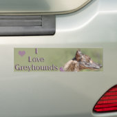 I Liebe-Windhund-Autoaufkleber Autoaufkleber (Auf Auto)
