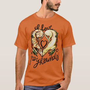 I Liebe Windhunde T-Shirt