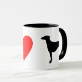 I Liebe-Windhunde Tasse (VorderseiteRechts)