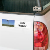 I Liebe-Windmühlen! Autoaufkleber (Auf Lkw)