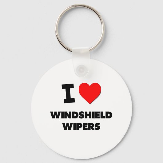 I Liebe Windschutzscheibenwischer Schlüsselanhänger (Vorderseite)