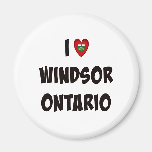 I Liebe Windsor, Ontario Magnet (Vorne)
