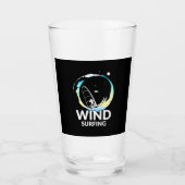 I Liebe Windsurfen Glas (Vorderseite)