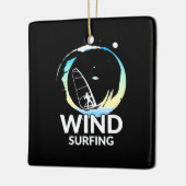 I Liebe Windsurfen Keramikornament (Links)