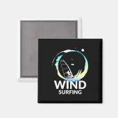 I Liebe Windsurfen Magnet (Vorderseite/Rückseite)