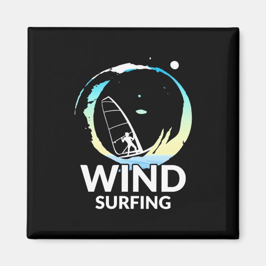 I Liebe Windsurfen Magnet (Vorne)