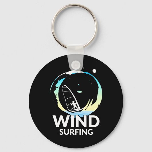 I Liebe Windsurfen Schlüsselanhänger (Vorderseite)