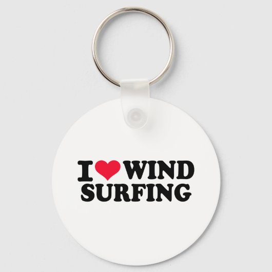 I Liebe Windsurfen Schlüsselanhänger (Vorderseite)