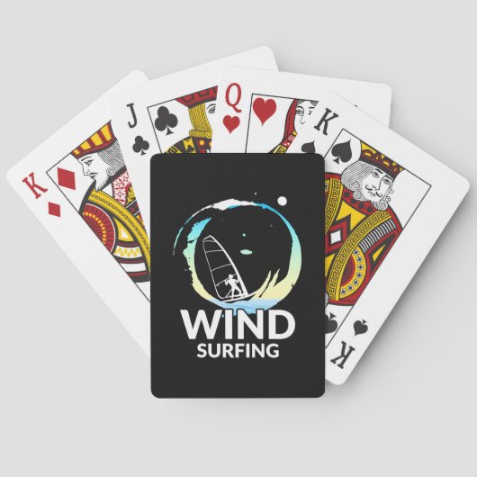 I Liebe Windsurfen Spielkarten (Rückseite)