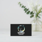 I Liebe Windsurfen Visitenkarte (Stehend Vorderseite)