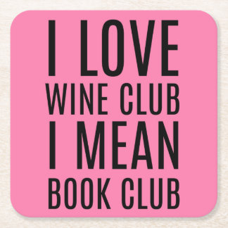 I Liebe Wine Club I Gemein Book Club Untersetzer